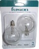 Fusion 2pk 25W Light Bulbs for Wax Warmers New in Box - 2