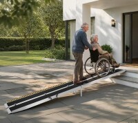 Vevor Portable Wheelchair Ramp, 12FT, Non-Slip Aluminum Folding Handicap Ramp New in Box $699