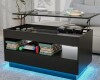 Wade Logan Ayotomi Lift Top Coffee Table with RGB LED Lights, Hidden Compartment & Drawers & Shelves in Box $499