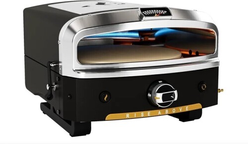 HALO Versa 16 Pizza Oven, 16&rdquo; Rotating Stone, Patented Dual Burner System, 5-Minute Pizzas, Easy Clean, Propane Powered, HZ-1004, in Box $599