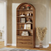 Latitude Run 78.77'' Tall File Cabinet, Walnut Brown, New in Box $399