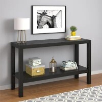 Mainstays Parsons Console Table, True Black Oak, New in Box $299
