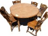 7 Piece Solid Wood Dining Set