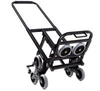 VEVOR Stair Climbing Cart, 260 lbs Capacity, Portable Folding Trolley Cart, For Home, Groceries, and Warehouse, with Telescoping Handle, 6 Wheels, 2 Bungee Cords, Stable Dual-Mode Stair Climber Dolly New Shelf Pull $199