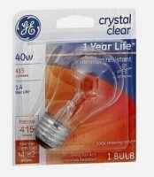 GE LED Ceiling Fan Light Bulb, A15, Clear, 415 Lumens, 40-Watts 1 Pack New In Box