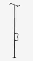 VEVOR Floor-to-Ceiling Transfer Pole, Tension Mounted Bathroom Grab Bar with Anti-Slip Curve Handle, 300 Lbs Capacity Security Pole for Elderly, Ideal Senior Safety Pole for 7-10 Ft Ceilings, Black New In Box $299