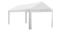 Outsunny 10 ft. x 20 ft. PE White Carport Replacement Top with Ball Bungee Cords New In Box $199