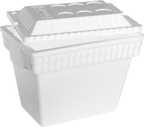 LIFOAM Ice Chest Cooler With Molded Side Carry Handles, Styrofoam, 28 Qt. New