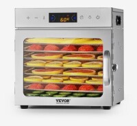 VEVOR Food Dehydrator Machine, 8 Stainless Steel Trays, 400W Electric Food Dryer with Adjustable Temperature & 24-Hour Timer, Heated Dryer for Jerky, Meat, Fruit, Vegetables, Herbs, Dog Treats New In Box $299