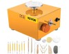 Vevor 30 W Mini Electric Adjustable Speed Pottery Wheel with 3 Turntables Trays and 16 pcs Tools for Art Craft Work, Yellow New In Box $99