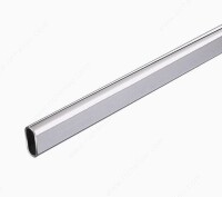 RICHELIEU OVAL CLOSET ROD - Chrome / Black -24" New Assorted