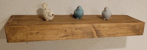 Millwood Pines Arzhin Pippi Modern Floating Shelves 3 Inches Thick (Set of 2) 3.5" H x 30" W x 8" D $299