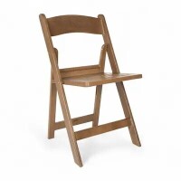 Flash Furniture HERCULES Commercial Chestnut Indoor/Outdoor Lightweight Wood Look Resin Folding Event Chair with Slatted Seat, Chestnut, New in Box $299