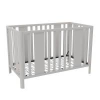 Little Seeds Crawford Curved Post 3-in-1 Crib, Sharkey Gray, New in Box $399