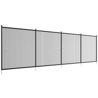 SKYHALO Swimming Pool Fence 4 x 12' Pool Safety Fence for Inground Pools, Removable Pool Fence DIY Life Saver Fencing Section, New in Box $299