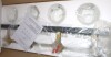 Mercer41 3 Light Brushed Gold Bathroom Light Fixture with Frosted Glass New In Box $299 - 2