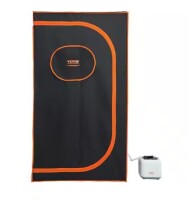 VEVOR Portable Steam Sauna Tent 1000-Watt 1-Person Indoor Steel Frame Infrared Sauna with Chair Soothing Heated Body Therapy New In Box $299