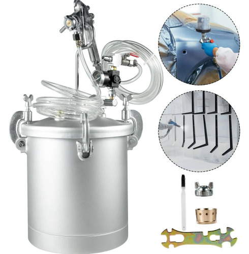 VEVOR 2.5 Gallon High Pressure Pot Paint Sprayer Commercial Automotive Industrial New In Box $299