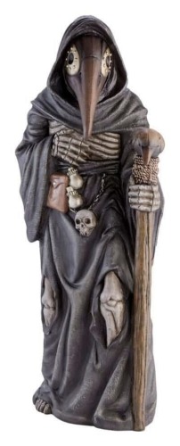 Home Accents Holiday Classics 3.5' Plague Doctor Halloween Porch Greeter, New in Box $399