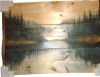 Ophelia & Co. The Valley Of Tranquility Of Lakeside Mountains I - Lake House Wood Wall Decor On Natural Pine Wood, 30" H x 40" W x 0.78" D New In Box $299 - 2