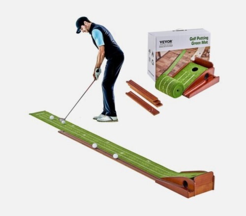 VEVOR Golf Putting Mat Indoor Golf Putting Green Golf Training Practice Aid New In Box $99