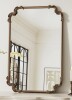 Charlton Home&reg; Genan Accent Mirror Scalloped Rectangle Wall Mirror, 24" x 36" New In Box $299