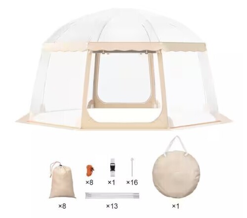 VEVOR Sports Tent,12-15 People, Instant Pop-Up Tent Shelter Weatherproof Pod, Bubble Clear View Tent, Climate Canopy Shelter New In Box $399