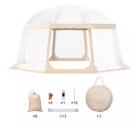 VEVOR Sports Tent,12-15 People, Instant Pop-Up Tent Shelter Weatherproof Pod, Bubble Clear View Tent, Climate Canopy Shelter New In Box $399