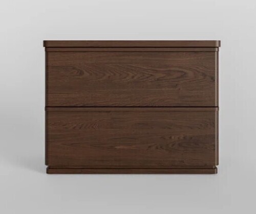 Wildon Home&reg; Baxtor 2 Drawer Walnut Nightstand New Floor Model $699
