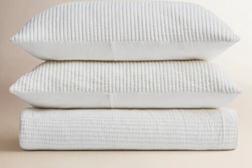 EverGrace Ribbed Matelass&eacute; Cotton Coverlet 3-Piece Set Oversized King $299