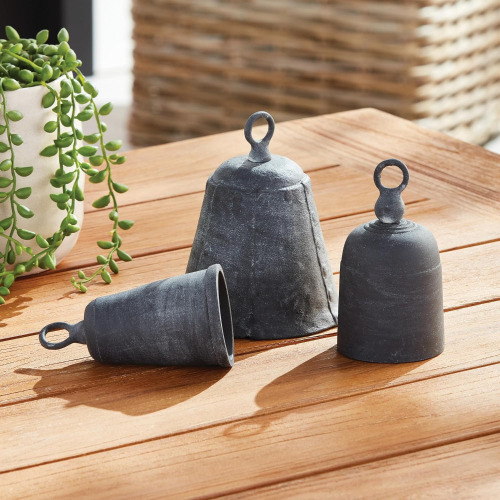 Napa Home & Garden La Taverna Bells Set of 3 Black $199