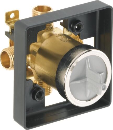 Delta Faucet R10000-UNBX MultiChoice Universal Tub and Shower Valve Body for Tub Faucet Trim Kits / Delta Faucet 4 Inch Tile-In Square Shower Floor Drain Black, Shower Drain Kit, Square Shower Drain, Chrome Shower Drain, Shower Floor Drain, Matte Black DT