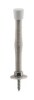 Prime-Line Door Stop, 3 In, Spring Steel, Satin Nickel, Rubber, 10-Pack New
