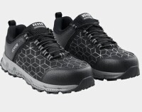 VEVOR Pair of Mens Steel Toe Shoes Cushion Sport Safety Toe Athletic Work Shoe, Indestructible Safety Sneakers Lightweight, Breathable Industry Construction Work Shoes, Black New In Box Size 9 $79