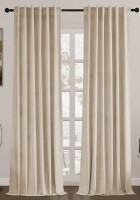Mercer41 Aikens Blackout Rod Pocket and Back Tab Curtain Panel (Pair), 132cm x 243cm New $89