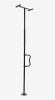 VEVOR Floor-to-Ceiling Transfer Pole, Tension Mounted Bathroom Grab Bar with Anti-Slip Curve Handle, 300 Lbs Capacity Security Pole for Elderly, Ideal Senior Safety Pole for 7-10 Ft Ceilings, Black New In Box $299