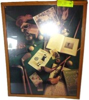 Vintage Framed Golf Wall Art