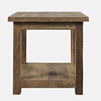 Jofran Reclamation Rustic Reclaimed Solid Wood Square End Table with Storage Shelf, Durable Build, Compact Size, Living Room Furniture New in Box $399