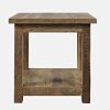 Jofran Reclamation Rustic Reclaimed Solid Wood Square End Table with Storage Shelf, Durable Build, Compact Size, Living Room Furniture New in Box $399