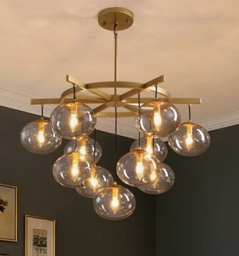 George Oliver Adelene Dimmable Bubble Glass Chandelier New in Box $699