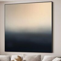 SIGNLEADER Extra Large Wall Art Fabric Print - Modern Abstract for Contemporary Home Artwork Decor for Living Room or Bedroom - "Frame Assembly Required (Unfinished Frame)", 72"x 60" Similar to Picture New in Box $299