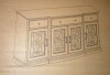 Walker Edison Landon 60-Inch Tiered Fretwork Sideboard TV Stand New in Box $1299 - 2