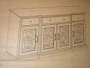 Walker Edison Landon 60-Inch Tiered Fretwork Sideboard TV Stand New in Box $1300 - 2