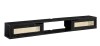Walker Edison Destin Modern Rattan Flip-Down-Door Wall-Mounted Floating TV Stand for TVs up to 80 Inches, 70 Inch, Black New in Box $299