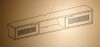 Walker Edison Destin Modern Rattan Flip-Down-Door Wall-Mounted Floating TV Stand for TVs up to 80 Inches, 70 Inch, Black New in Box $299 - 2