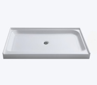 ANZZI Tier 32-in W x 60-in L with Center Drain Single Threshold Rectangle Shower Base (White) New in Box $499