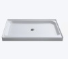 ANZZI Tier 32-in W x 60-in L with Center Drain Single Threshold Rectangle Shower Base (White) New in Box $499
