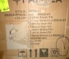 Pangea Home Orion 19" Modern Velvet & Stainless Steel Stool in Navy/Gold New in Box $599 - 2