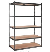 Vevor Black Metal Storage Shelving Unit 5-Tier Adjustable, 2000 lbs. Capacity Heavy Duty Garage Shelves Organizer Utility Rack New in Box $299