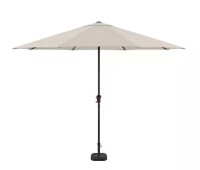 Hampton Bay 11 ft. Market Patio Umbrella in Putty Beige New in Box $299